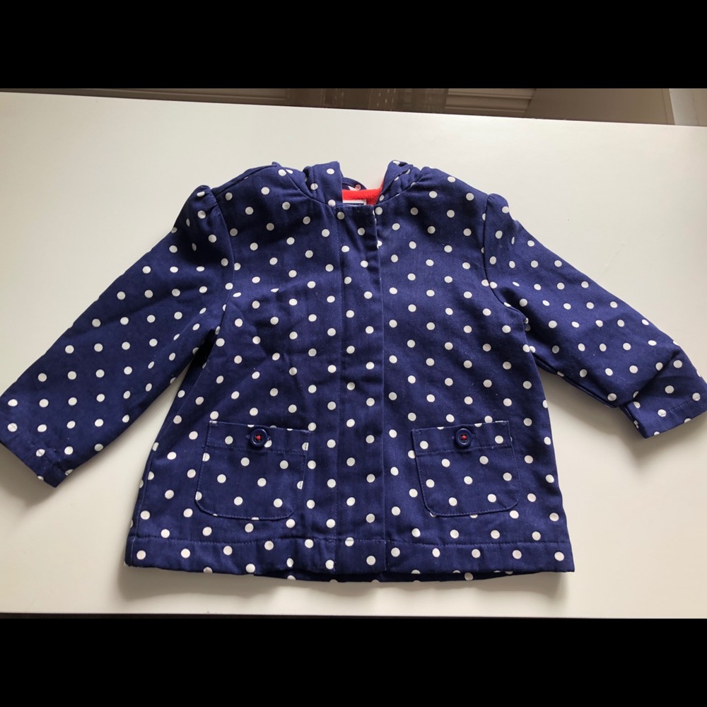 12-24M Girls: Polka Dot Jacket